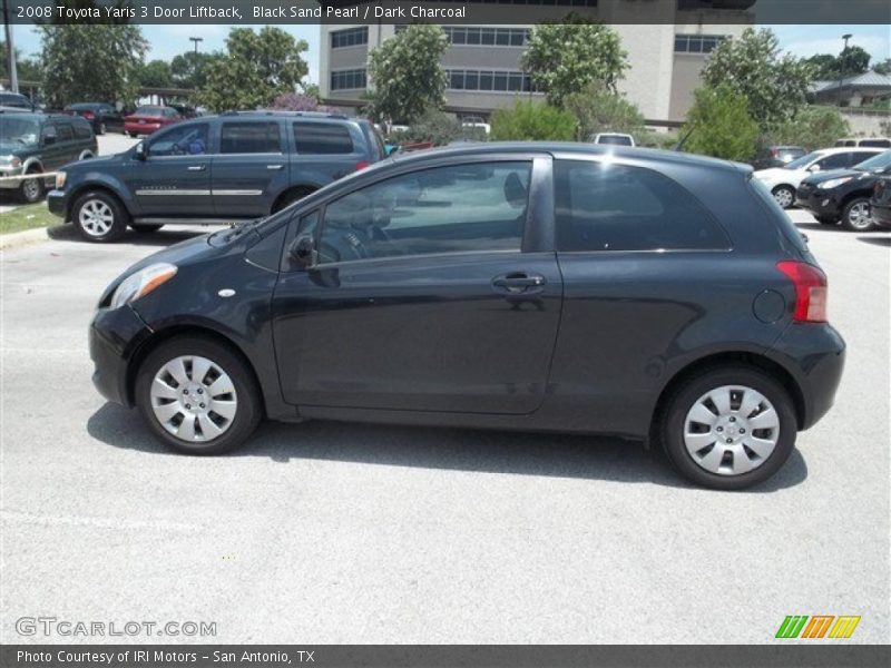 Black Sand Pearl / Dark Charcoal 2008 Toyota Yaris 3 Door Liftback