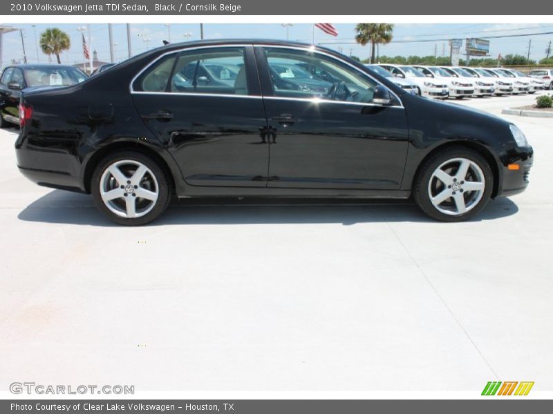 Black / Cornsilk Beige 2010 Volkswagen Jetta TDI Sedan