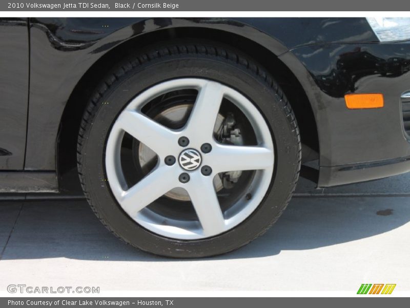 Black / Cornsilk Beige 2010 Volkswagen Jetta TDI Sedan