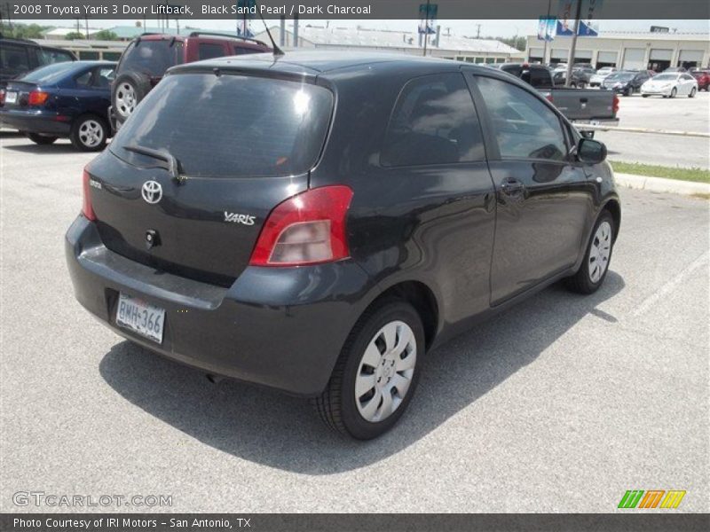 Black Sand Pearl / Dark Charcoal 2008 Toyota Yaris 3 Door Liftback