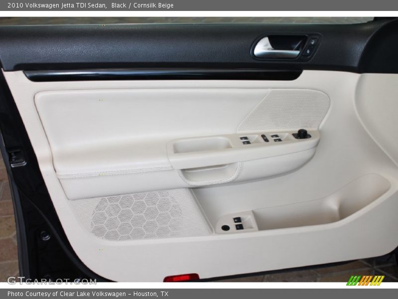 Black / Cornsilk Beige 2010 Volkswagen Jetta TDI Sedan