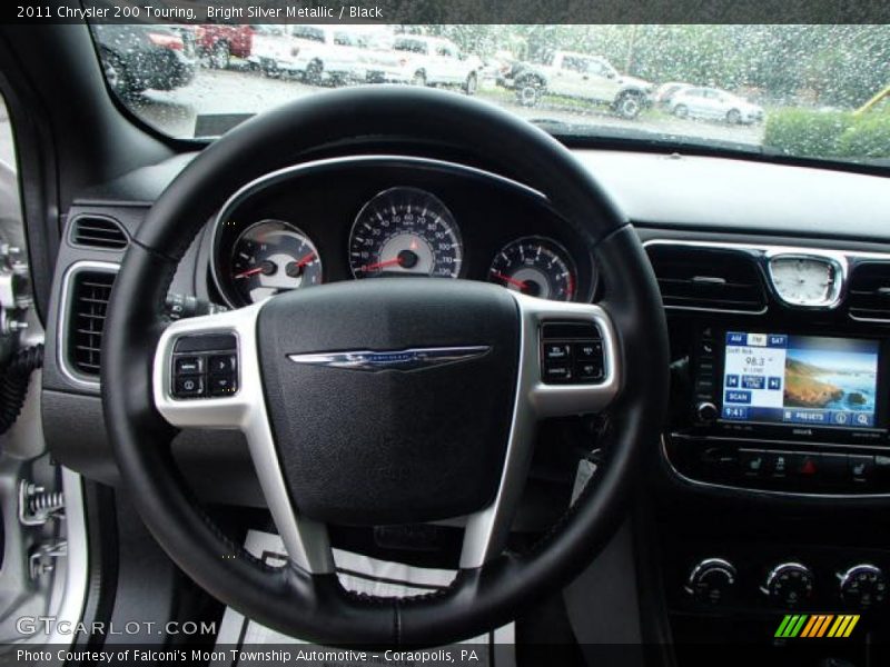 Bright Silver Metallic / Black 2011 Chrysler 200 Touring