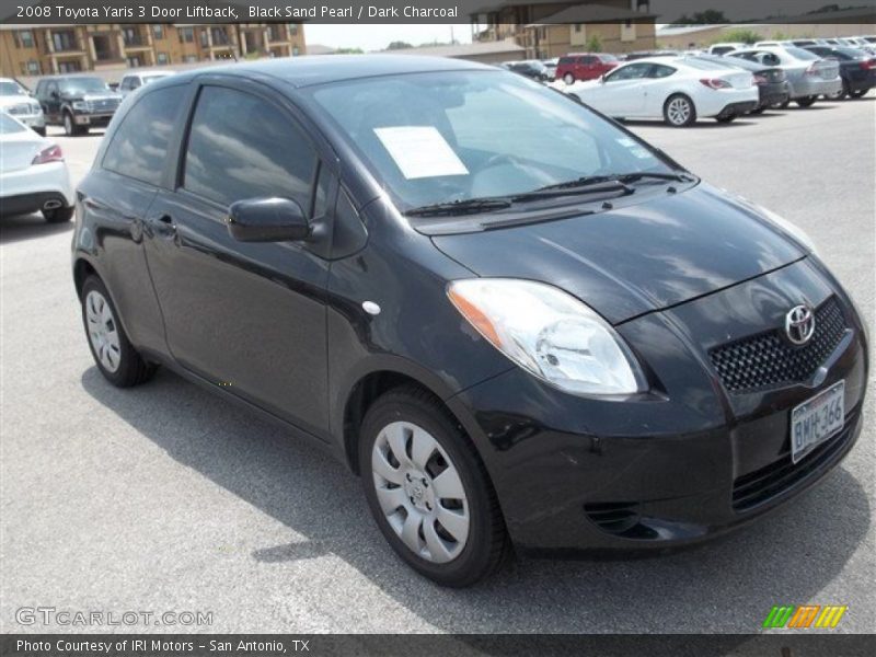 Black Sand Pearl / Dark Charcoal 2008 Toyota Yaris 3 Door Liftback