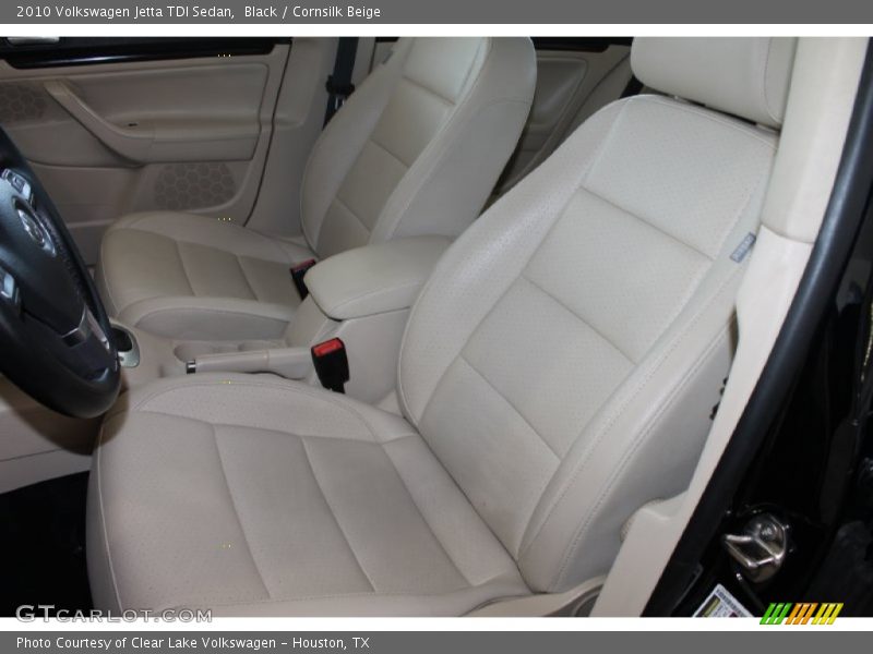 Black / Cornsilk Beige 2010 Volkswagen Jetta TDI Sedan
