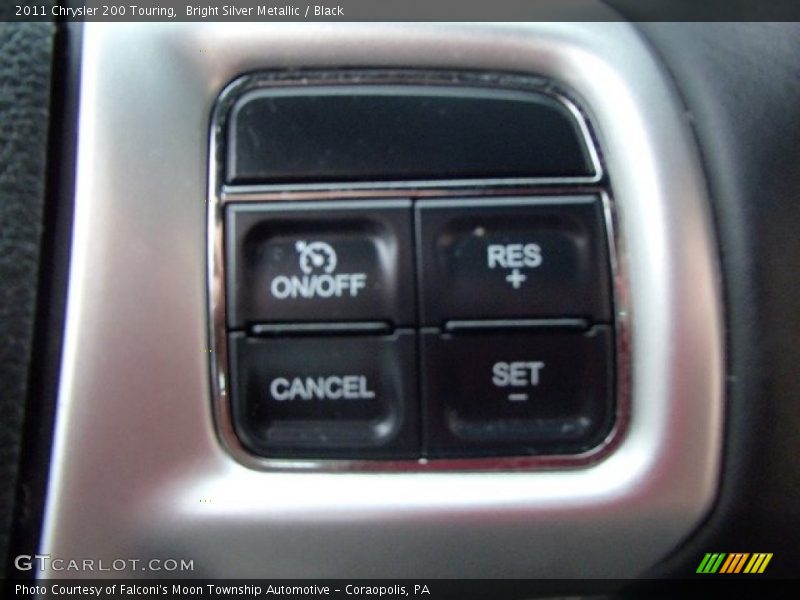 Bright Silver Metallic / Black 2011 Chrysler 200 Touring