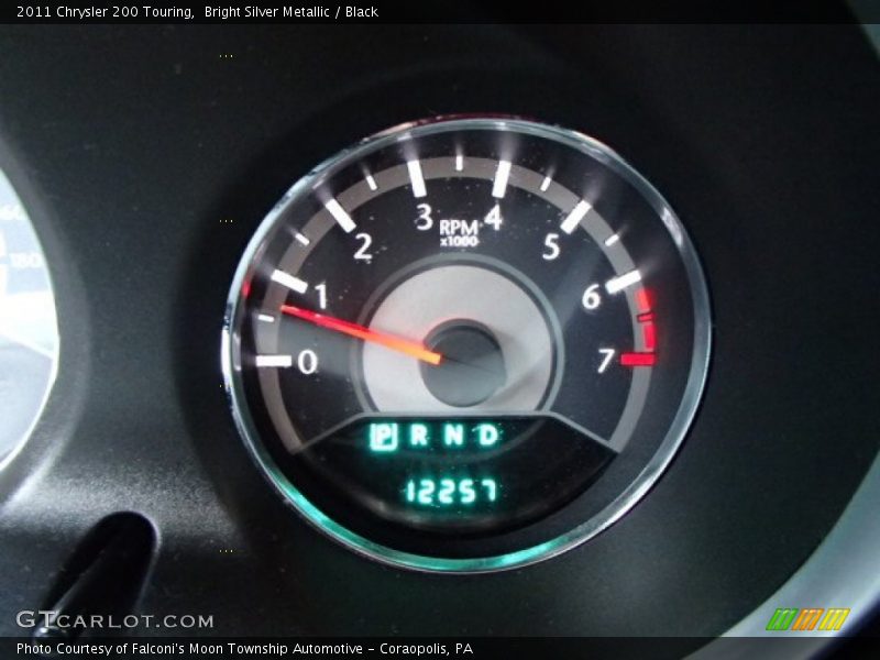 Bright Silver Metallic / Black 2011 Chrysler 200 Touring