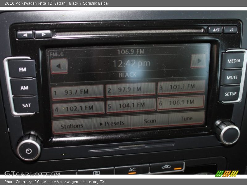 Black / Cornsilk Beige 2010 Volkswagen Jetta TDI Sedan
