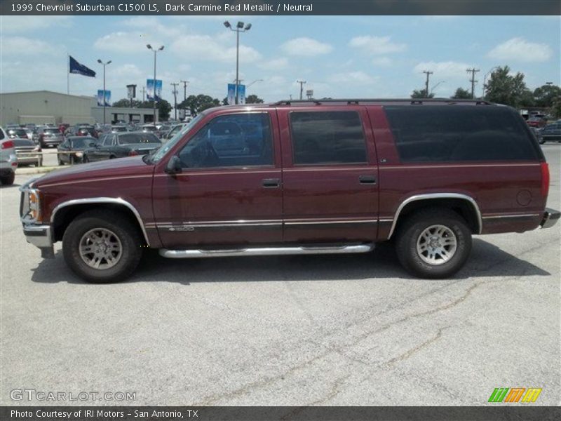 Dark Carmine Red Metallic / Neutral 1999 Chevrolet Suburban C1500 LS