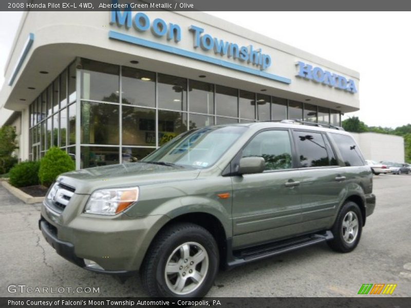 Aberdeen Green Metallic / Olive 2008 Honda Pilot EX-L 4WD