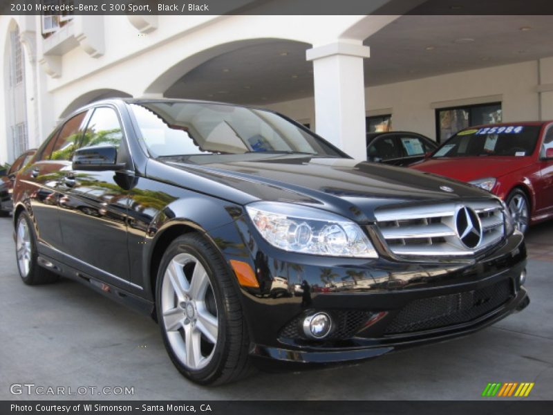 Black / Black 2010 Mercedes-Benz C 300 Sport