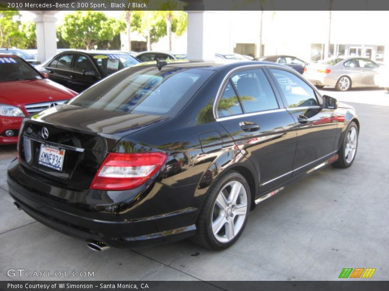 Black / Black 2010 Mercedes-Benz C 300 Sport