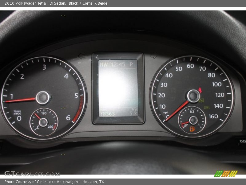 Black / Cornsilk Beige 2010 Volkswagen Jetta TDI Sedan