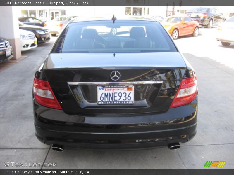 Black / Black 2010 Mercedes-Benz C 300 Sport