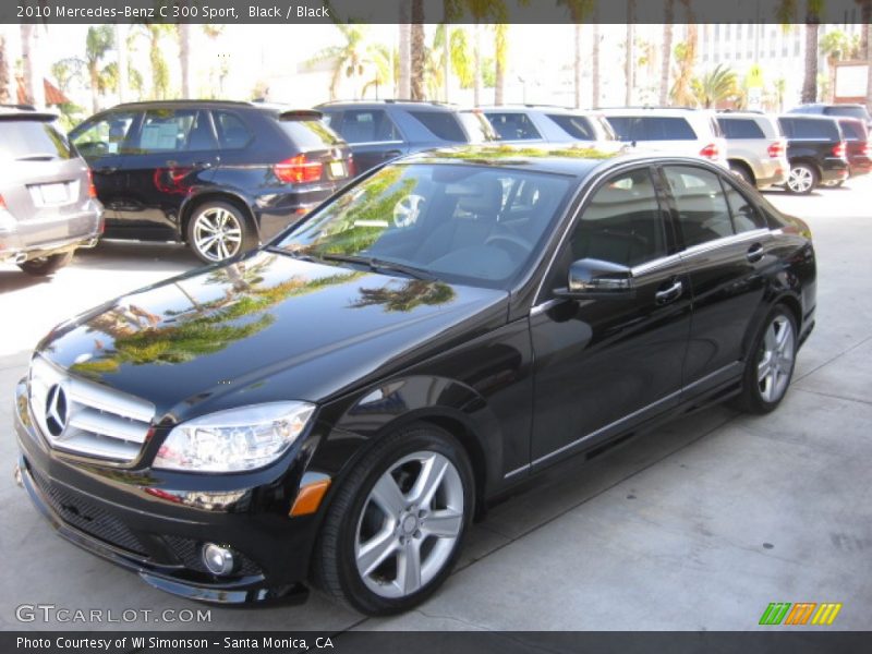 Black / Black 2010 Mercedes-Benz C 300 Sport