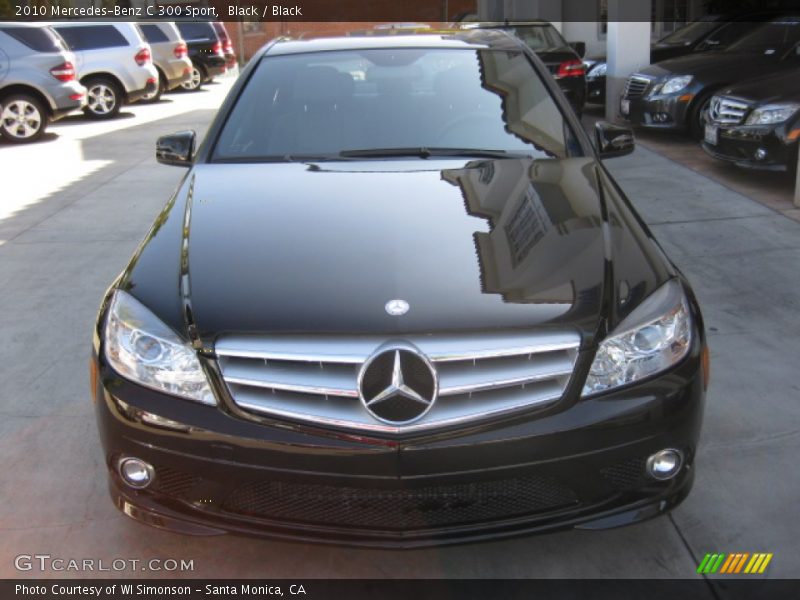 Black / Black 2010 Mercedes-Benz C 300 Sport