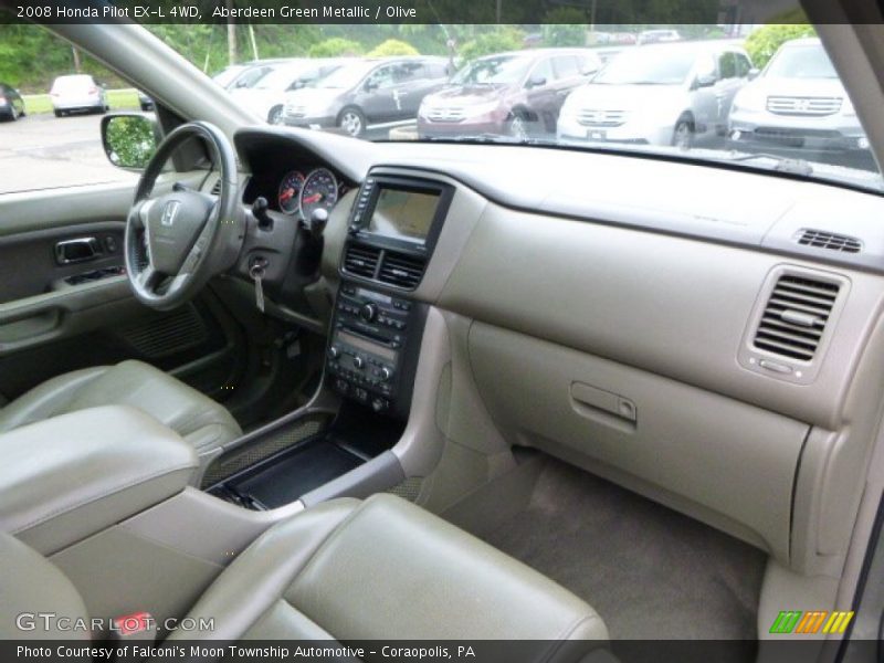 Aberdeen Green Metallic / Olive 2008 Honda Pilot EX-L 4WD