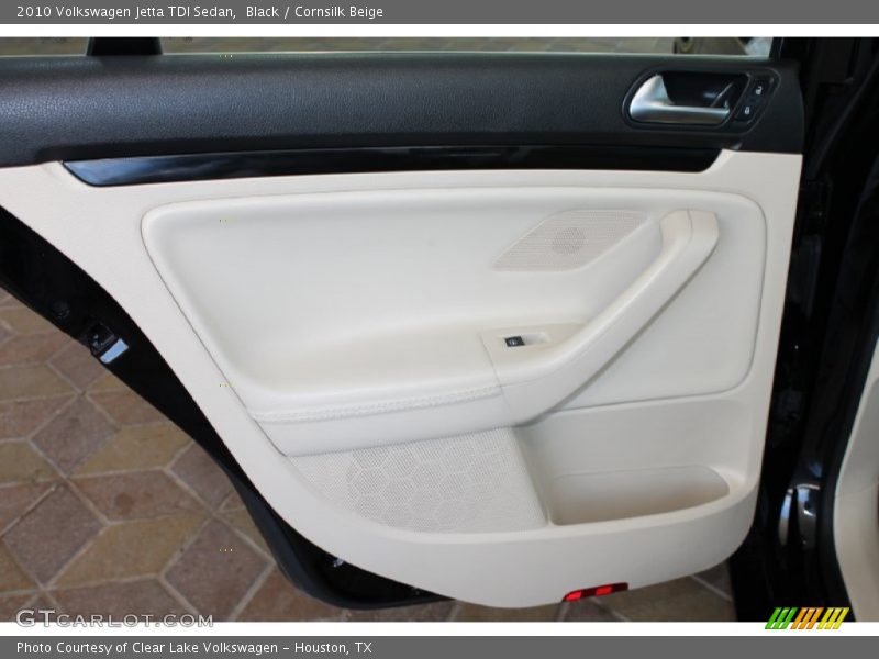 Black / Cornsilk Beige 2010 Volkswagen Jetta TDI Sedan