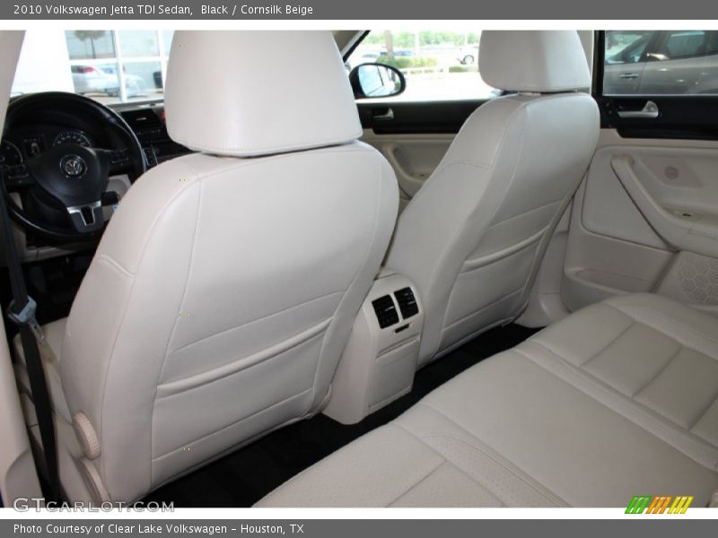 Black / Cornsilk Beige 2010 Volkswagen Jetta TDI Sedan