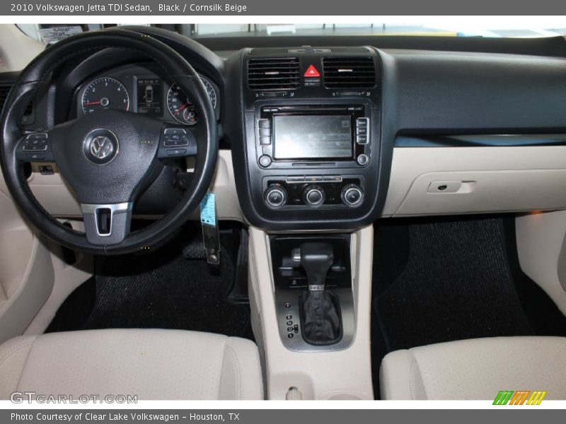 Black / Cornsilk Beige 2010 Volkswagen Jetta TDI Sedan