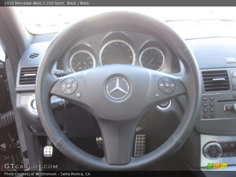 Black / Black 2010 Mercedes-Benz C 300 Sport