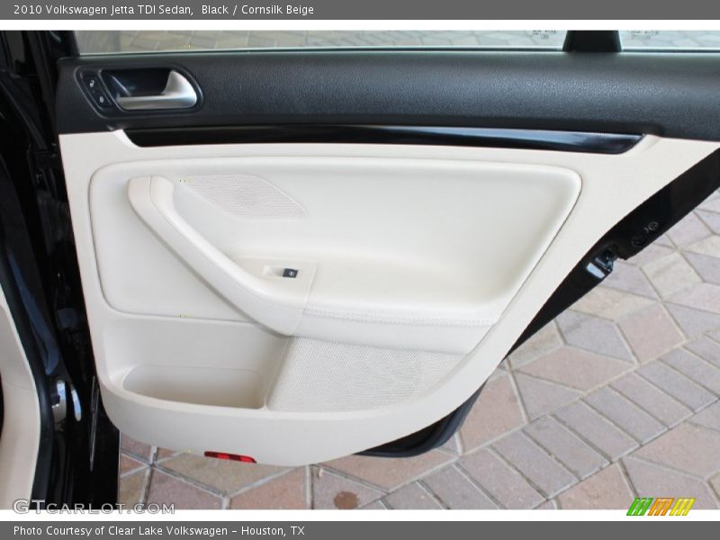 Black / Cornsilk Beige 2010 Volkswagen Jetta TDI Sedan