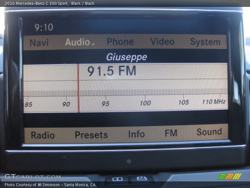 Black / Black 2010 Mercedes-Benz C 300 Sport