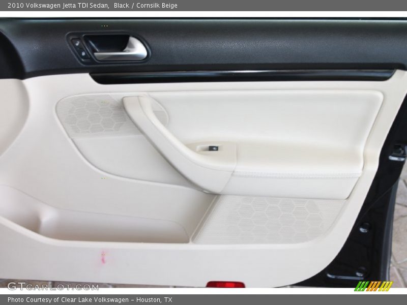 Black / Cornsilk Beige 2010 Volkswagen Jetta TDI Sedan