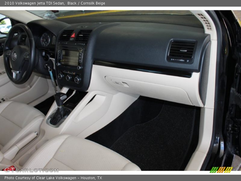 Black / Cornsilk Beige 2010 Volkswagen Jetta TDI Sedan
