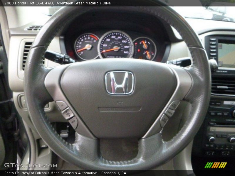 Aberdeen Green Metallic / Olive 2008 Honda Pilot EX-L 4WD