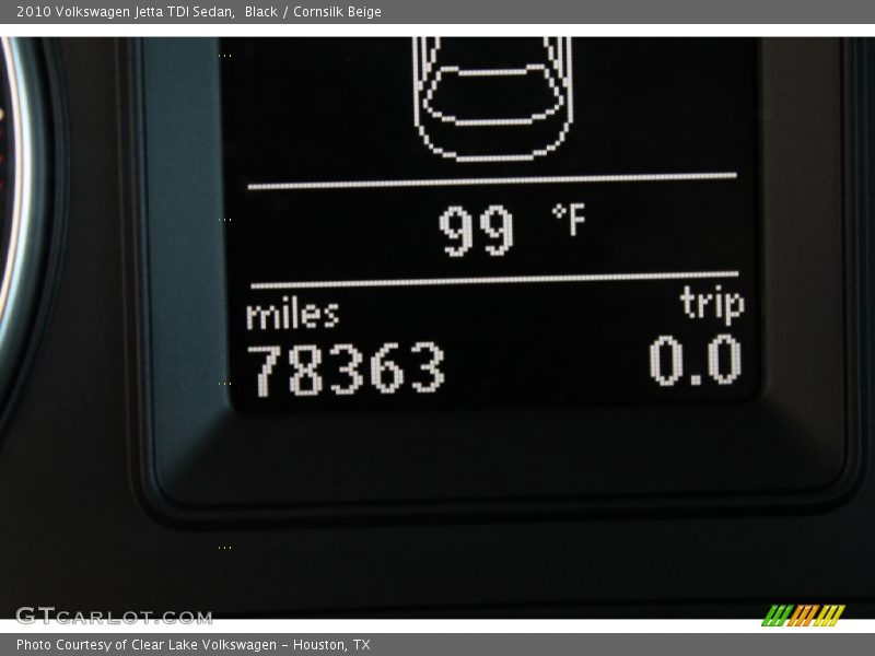 Black / Cornsilk Beige 2010 Volkswagen Jetta TDI Sedan