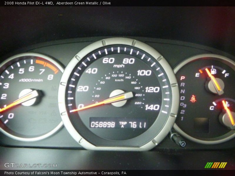 Aberdeen Green Metallic / Olive 2008 Honda Pilot EX-L 4WD
