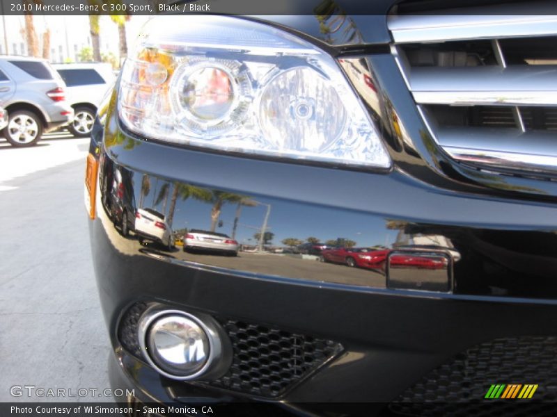 Black / Black 2010 Mercedes-Benz C 300 Sport