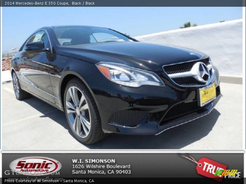 Black / Black 2014 Mercedes-Benz E 350 Coupe