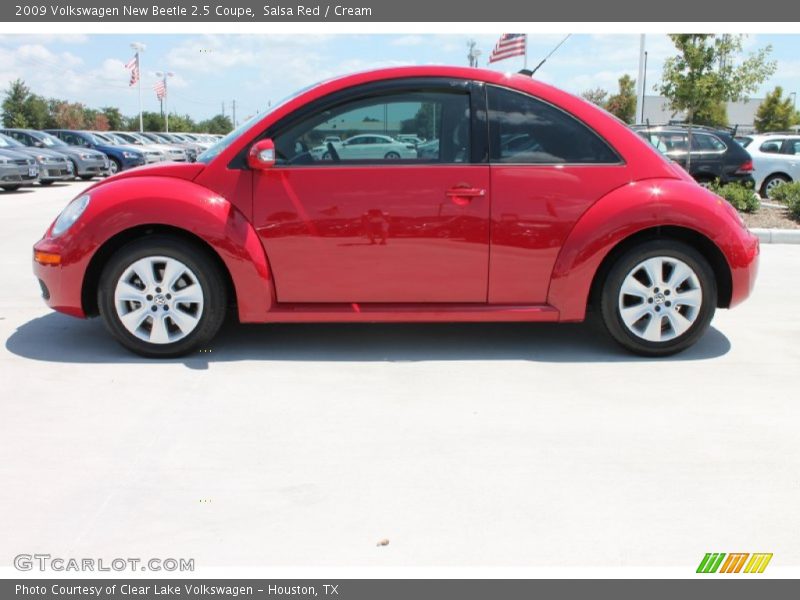 Salsa Red / Cream 2009 Volkswagen New Beetle 2.5 Coupe