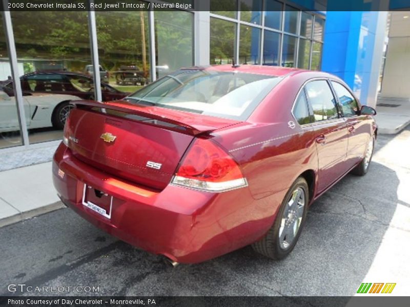 Red Jewel Tintcoat / Neutral Beige 2008 Chevrolet Impala SS