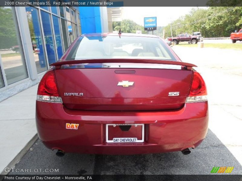 Red Jewel Tintcoat / Neutral Beige 2008 Chevrolet Impala SS