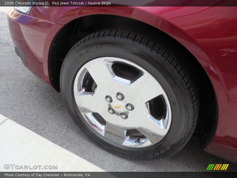 Red Jewel Tintcoat / Neutral Beige 2008 Chevrolet Impala SS