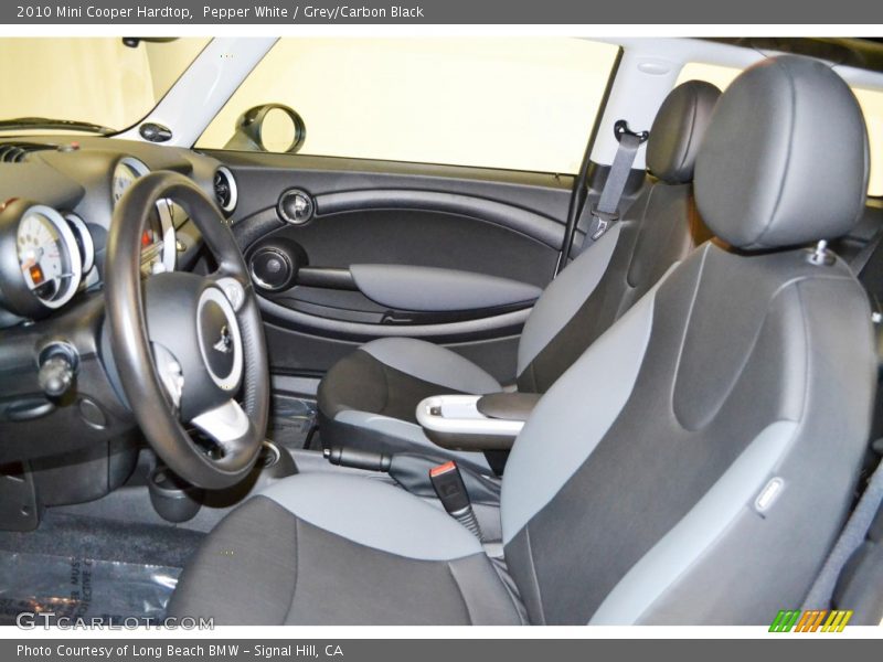Pepper White / Grey/Carbon Black 2010 Mini Cooper Hardtop