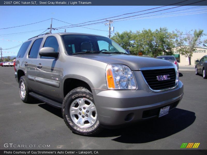 Steel Gray Metallic / Light Titanium 2007 GMC Yukon SLT