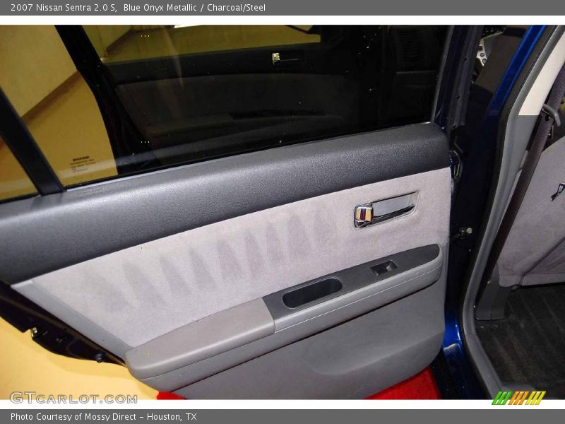 Blue Onyx Metallic / Charcoal/Steel 2007 Nissan Sentra 2.0 S