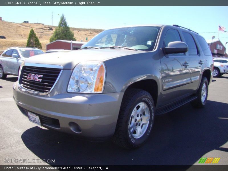 Steel Gray Metallic / Light Titanium 2007 GMC Yukon SLT