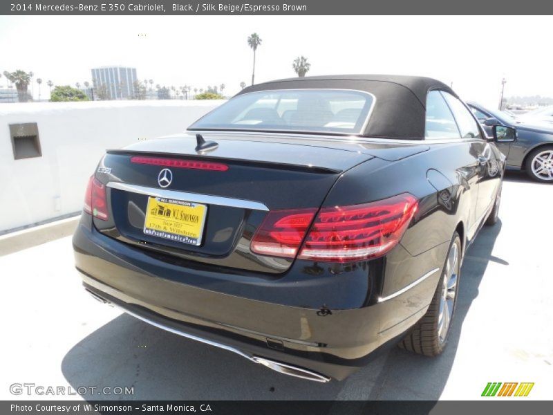 Black / Silk Beige/Espresso Brown 2014 Mercedes-Benz E 350 Cabriolet