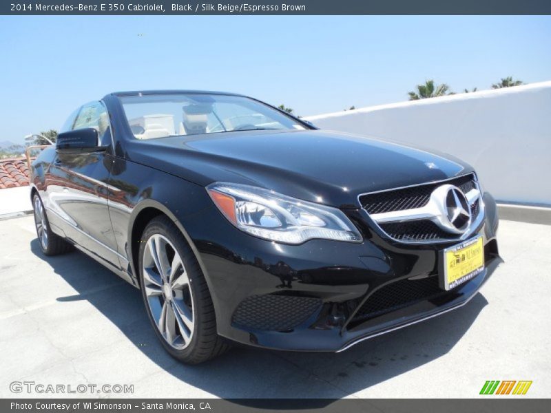 Black / Silk Beige/Espresso Brown 2014 Mercedes-Benz E 350 Cabriolet