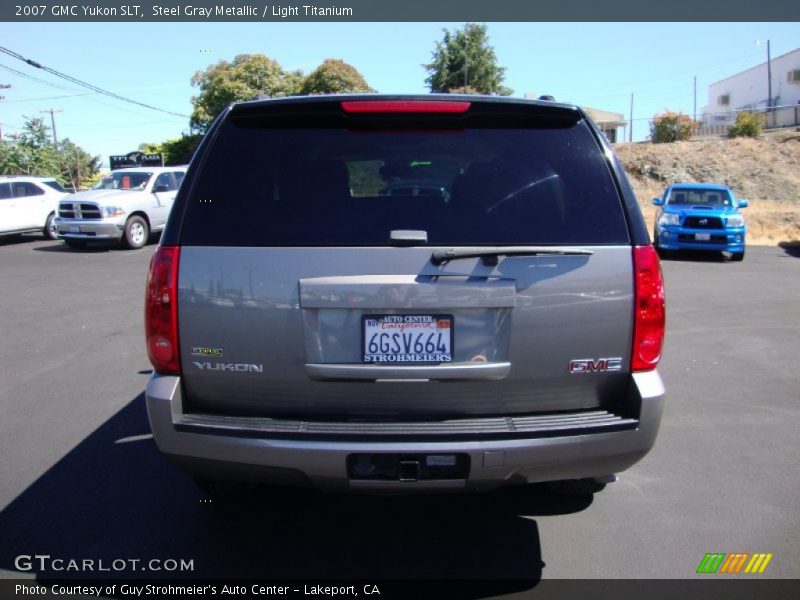 Steel Gray Metallic / Light Titanium 2007 GMC Yukon SLT