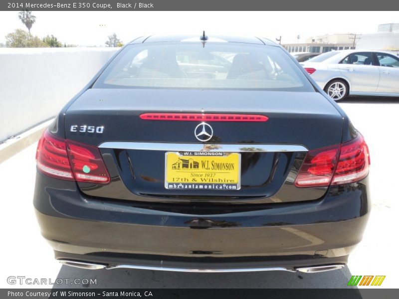 Black / Black 2014 Mercedes-Benz E 350 Coupe