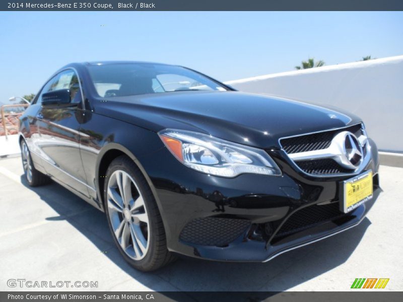 Black / Black 2014 Mercedes-Benz E 350 Coupe