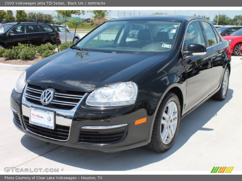 Black Uni / Anthracite 2009 Volkswagen Jetta TDI Sedan