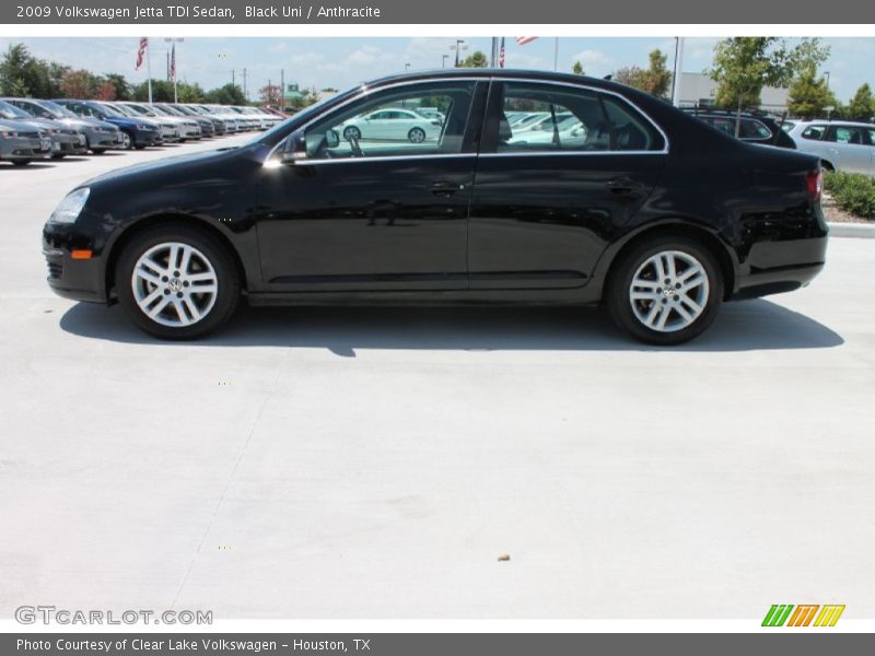 Black Uni / Anthracite 2009 Volkswagen Jetta TDI Sedan