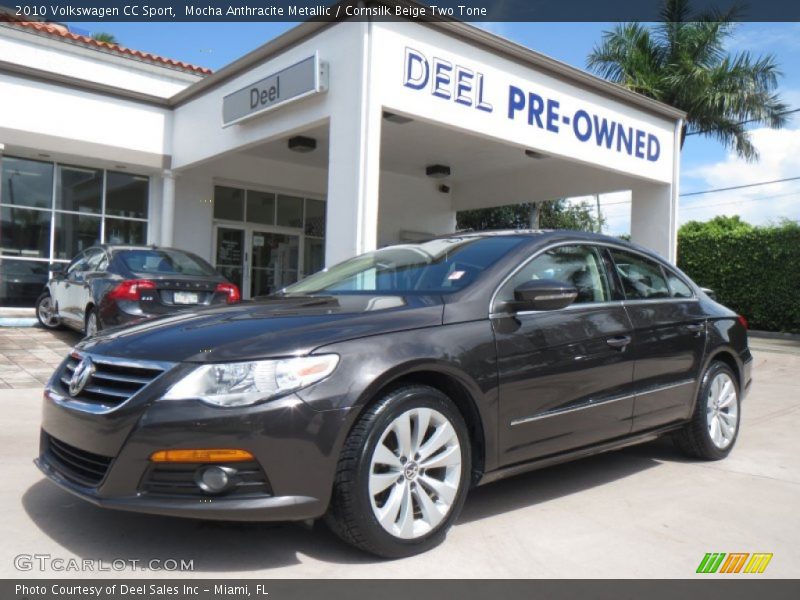 Mocha Anthracite Metallic / Cornsilk Beige Two Tone 2010 Volkswagen CC Sport