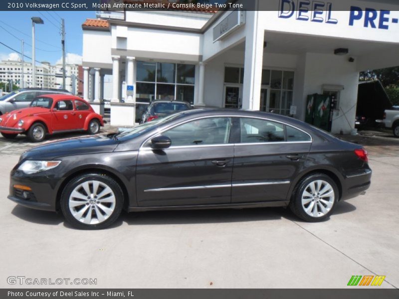 Mocha Anthracite Metallic / Cornsilk Beige Two Tone 2010 Volkswagen CC Sport